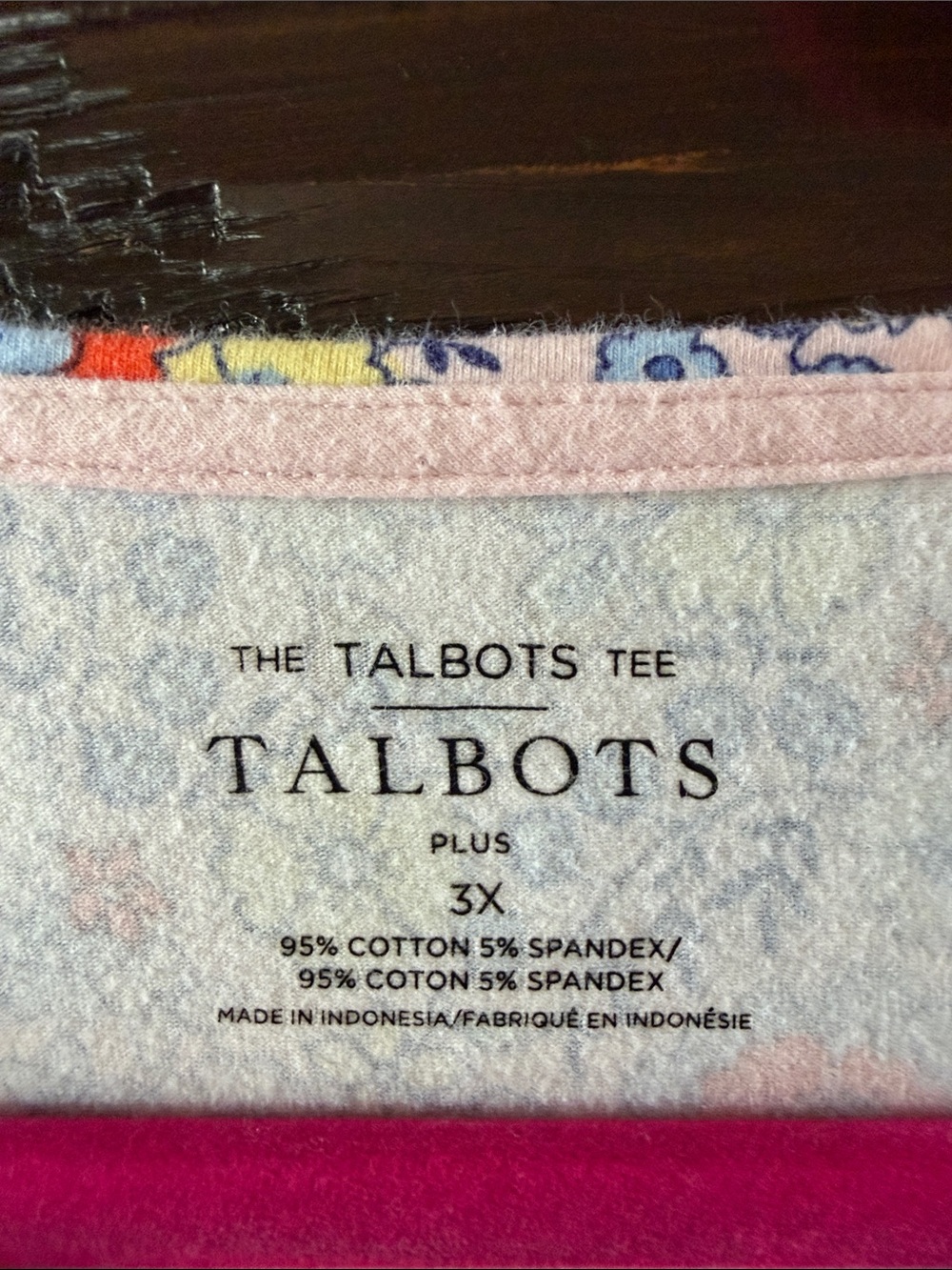 Talbots Floral Tee - Picture 3 of 5